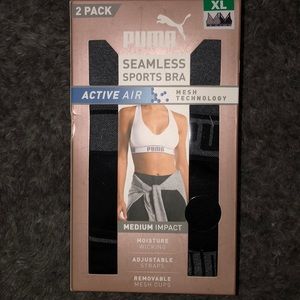 2 Pack Puma Sports Bra XL NWT